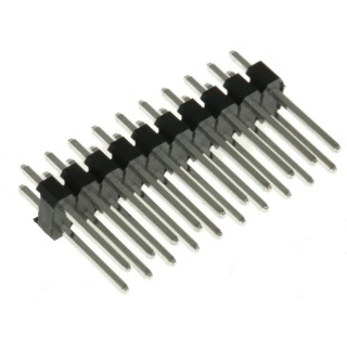 RS PRO Straight Through Hole Pin Header, 20 Contact, 2.54 mm Pitch, 2 Row, Unshrouded 251-8294