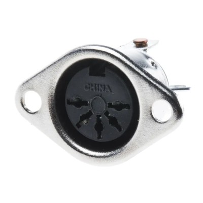 RS PRO 5 Pole Straight Standard DIN Socket, 2A Current, 50V Voltage, Screw Termination, Through Hole Mount Female 251-4242