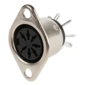 RS PRO 7 Pole Straight Standard DIN Socket, Female Connector, Panel Mount, Screw Termination, 2A, 50V 251-4258
