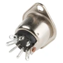 RS PRO 7 Pole Straight Standard DIN Socket, Female Connector, Panel Mount, Screw Termination, 2A, 50V 251-4258