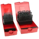 Dormer 91-Piece Twist Drill Bit Set for Multi-Material, Maximum Size 10 mm, Minimum Size 1 mm, High Speed Steel A190209