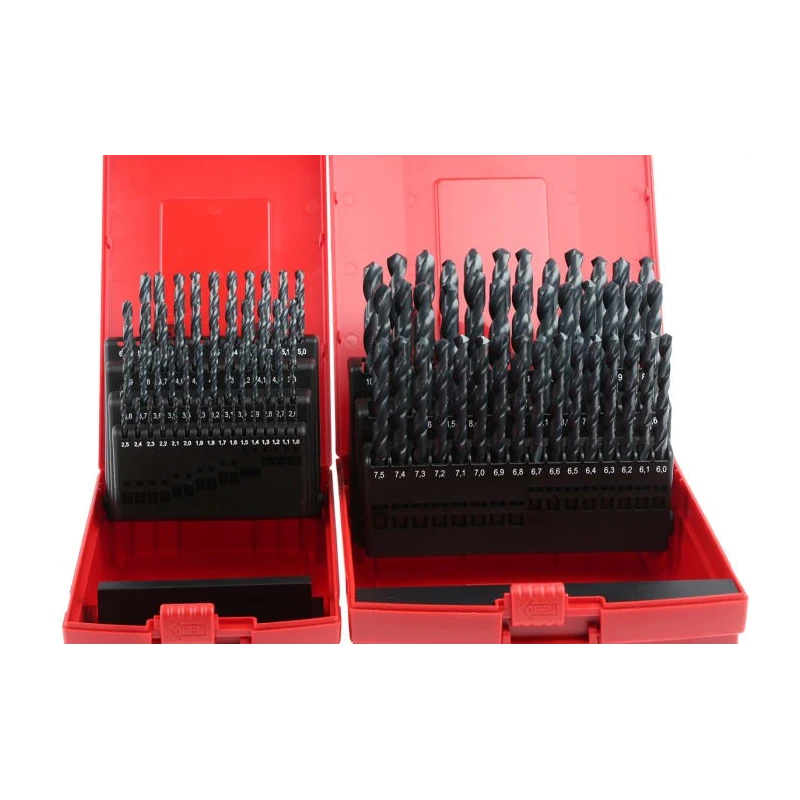 Dormer 91-Piece Twist Drill Bit Set for Multi-Material, Maximum Size 10 mm, Minimum Size 1 mm, High Speed Steel A190209
