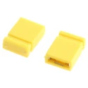 RS PRO Shorting Link Straight Female Yellow Closed Top 2 Way 1 Row 2.54 mm Pitch 251-8525