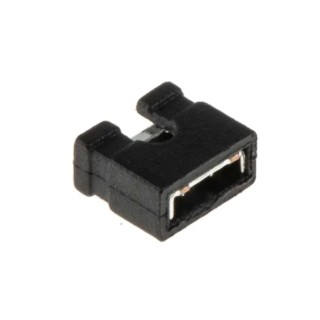 RS PRO Shorting Link Straight Female Black Open Top 2 Way 1 Row 2.54 mm Pitch 251-8569