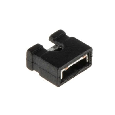RS PRO Shorting Link Straight Female Black Open Top 2 Way 1 Row 2.54 mm Pitch 251-8569