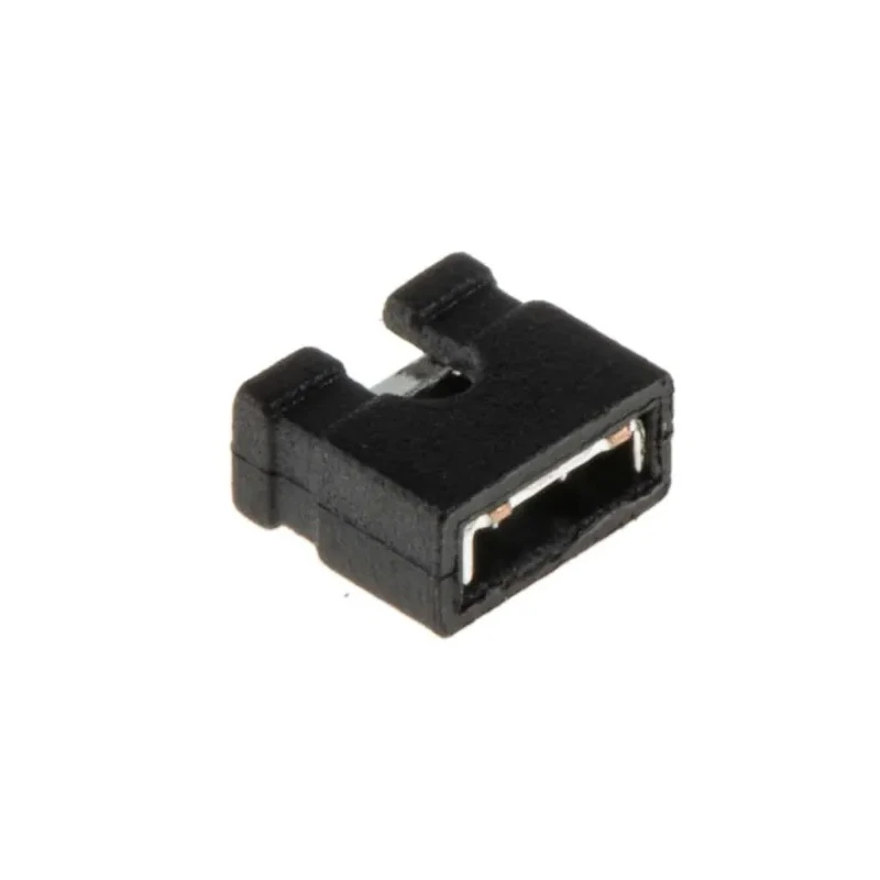 RS PRO Shorting Link Straight Female Black Open Top 2 Way 1 Row 2.54 mm Pitch 251-8569