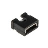 RS PRO Shorting Link Straight Female Black Open Top 2 Way 1 Row 2.54 mm Pitch 251-8569