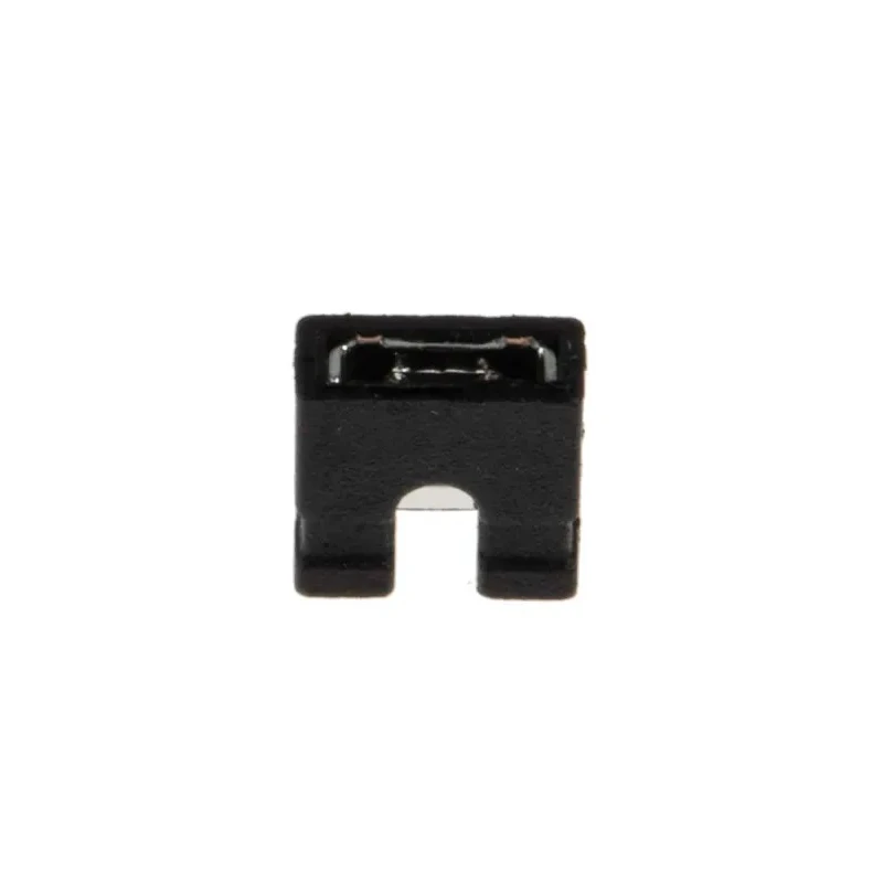 RS PRO Shorting Link Straight Female Black Open Top 2 Way 1 Row 2.54 mm Pitch 251-8569