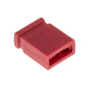 RS PRO Shorting Link Straight Female Red Closed Top 2 Way 1 Row 2.54 mm Pitch 251-8531