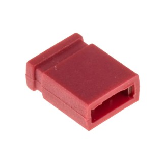 RS PRO Shorting Link Straight Female Red Closed Top 2 Way 1 Row 2.54 mm Pitch 251-8531