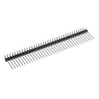 RS PRO Right Angle Through Hole Pin Header 36 Contacts 2.54 mm Pitch 1 Row Unshrouded 251-8452