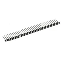 RS PRO Right Angle Through Hole Pin Header 36 Contacts 2.54 mm Pitch 1 Row Unshrouded 251-8452