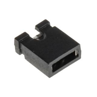 HARWIN Shorting Link Straight Female Black Open Top 2 Way 1 Row 2.54 mm Pitch 251-8682