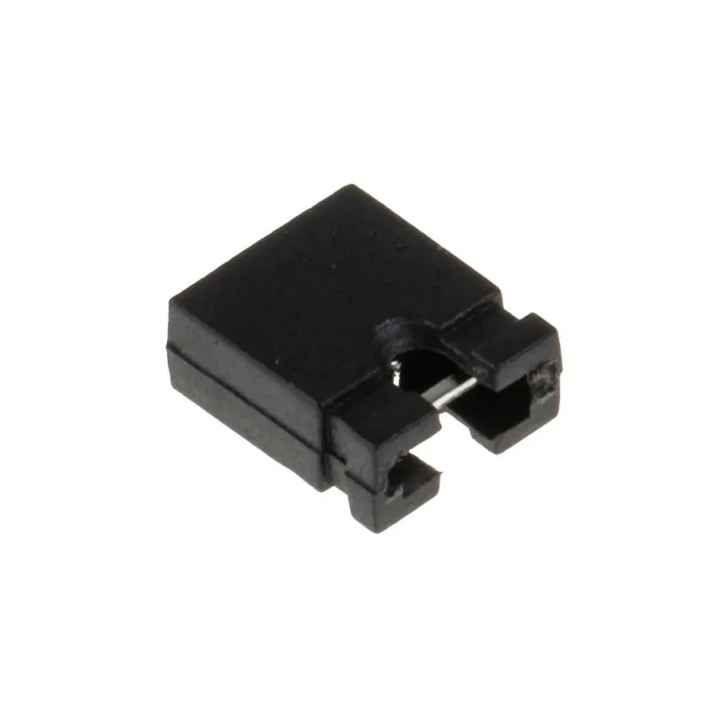 HARWIN Shorting Link Straight Female Black Open Top 2 Way 1 Row 2.54 mm Pitch 251-8682