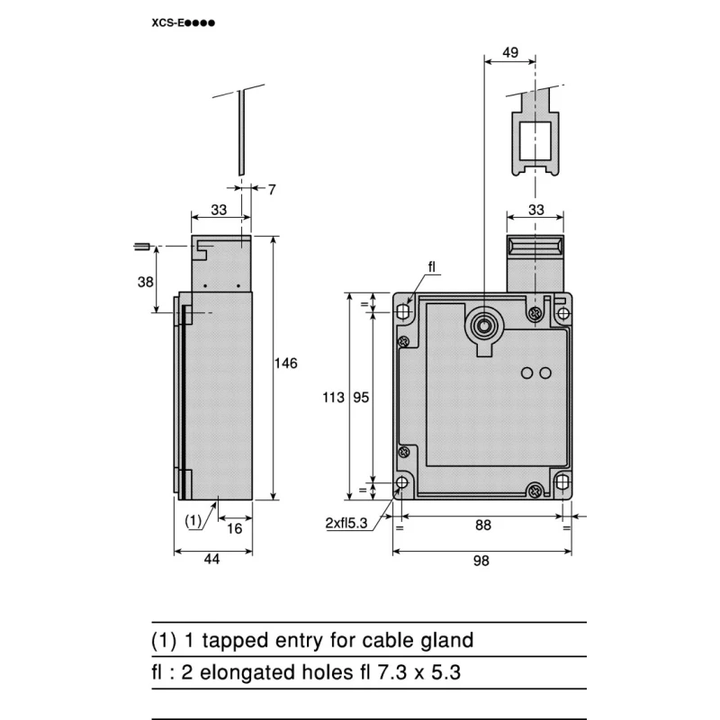 Telemecanique Sensors Solenoid Interlock Switch with Power to Unlock Actuator, Metal Housing, IP67, 230V AC XCSE5341