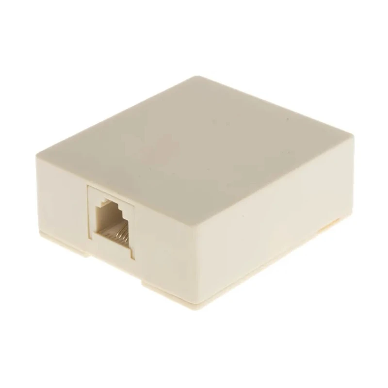 Decelect Surface-mounted Wall Plate RJ11 Screw Mount Unshielded TA 103 Series RJ11