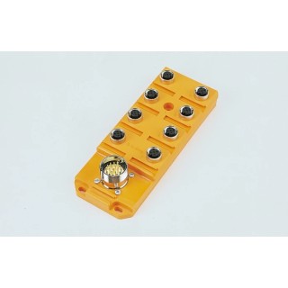 Lumberg Automation ASB Series Sensor Box, 4 Port, IP67 Rated, Plastic Housing, 10V-30V dc, Operating 11133 ASBSV 4 5
