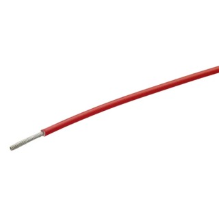 TE Connectivity FlexLite Series Red High Temperature Wire 19/0.25 mm Ethylene Tetrafluoroethylene 100 m FLHTC0311-1.00-2