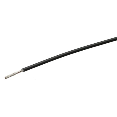 TE Connectivity FlexLite Series Black High Temperature Wire, 19/0.23 mm Tinned Copper, Ethylene FLHTC0311-0.75-0