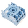 Finder 11 Way 250V AC DIN Rail Relay Socket with Screw Terminal, 10A Current for Use with 60.13 Series 90 90.27SMA