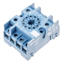 Finder 11 Way 250V AC DIN Rail Relay Socket with Screw Terminal, 10A Current for Use with 60.13 Series 90 90.27SMA