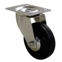 Guitel Hervieu Swivel Castor 65 mm Wheel Diameter 65 kg Load Capacity Rubber Wheel 1083067