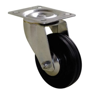 Guitel Hervieu Swivel Castor 65 mm Wheel Diameter 65 kg Load Capacity Rubber Wheel 1083067
