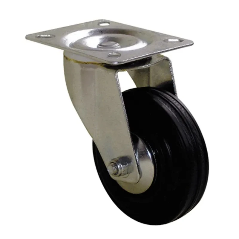 Guitel Hervieu Swivel Castor 65 mm Wheel Diameter 65 kg Load Capacity Rubber Wheel 1083067