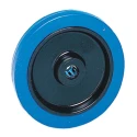 Guitel Hervieu Blue Rubber Trolley Wheel 200 kg Load Capacity 100mm Diameter 32mm Width 571-411-100R12PF