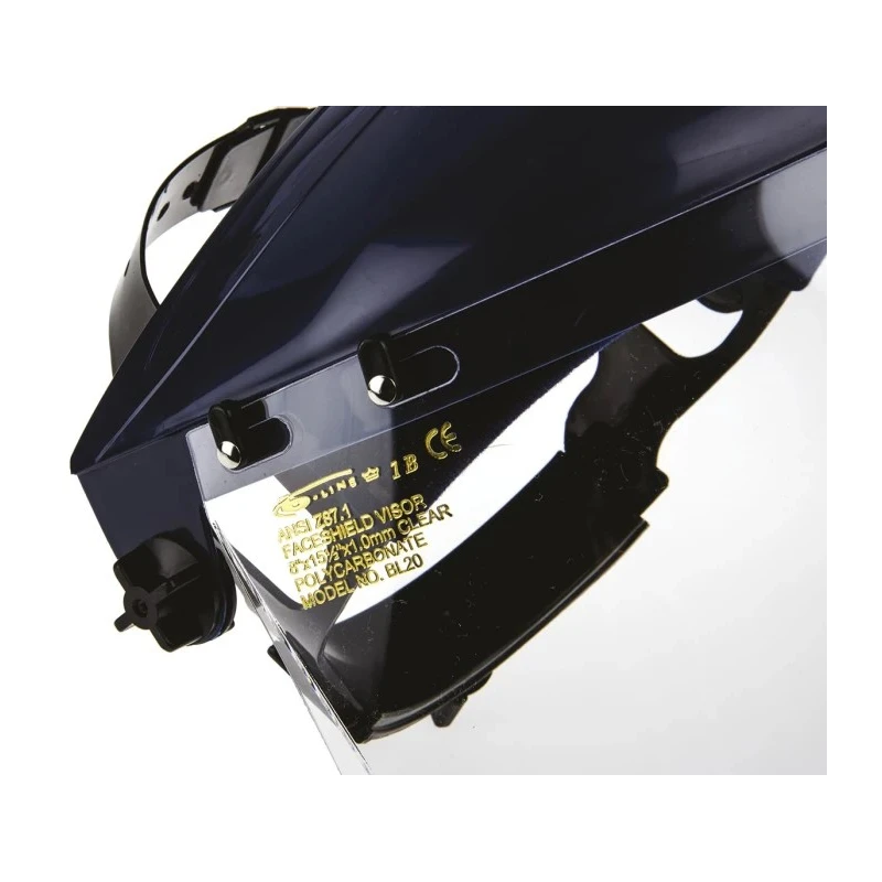 Bolle Clear Polycarbonate Face Shield with Adjustable Brow Guard, Impact Resistant, B-LINE Series BL20PI