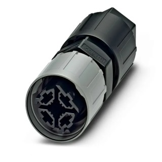 Phoenix Contact Circular Connector, 4 Contacts, Cable Mount, 20A, 690V, IP66 IP68 IP69K, IDC Termination, QPD Series IP66
