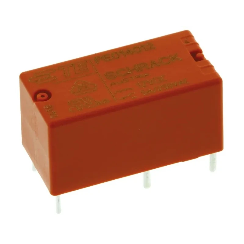 TE Connectivity PCB Power Relay, 12V dc Coil, 5A Switching Current, SPDT PE014012