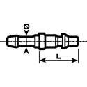 Staubli ? Fluid Connectors Stainless Steel Safety Quick Connect Coupling Male 8mm RBE 06.6808