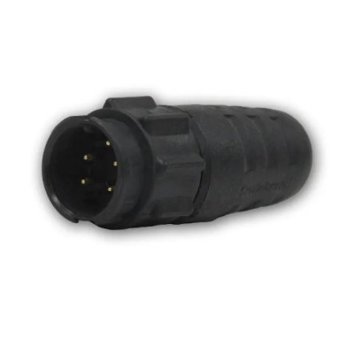 Switchcraft Circular Connector Cable Plug Male 5 Contacts Standard Size 250V 7.5A IP68 IP69K EN3L5MX