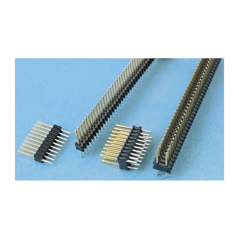 Samtec TMS Series Right Angle Through Hole Pin Header, 20 Contacts, 1.27 mm Pitch, 2 Row, Unshrouded TMS-110-01-S-D-RA