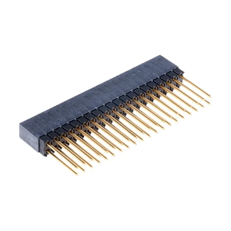 Samtec ESQ Series Vertical Through Hole PCB Socket, 40-Contact, 2 Row, 2.54 mm Pitch, 6.9A Current, Gold over Tin ESQ12039GD