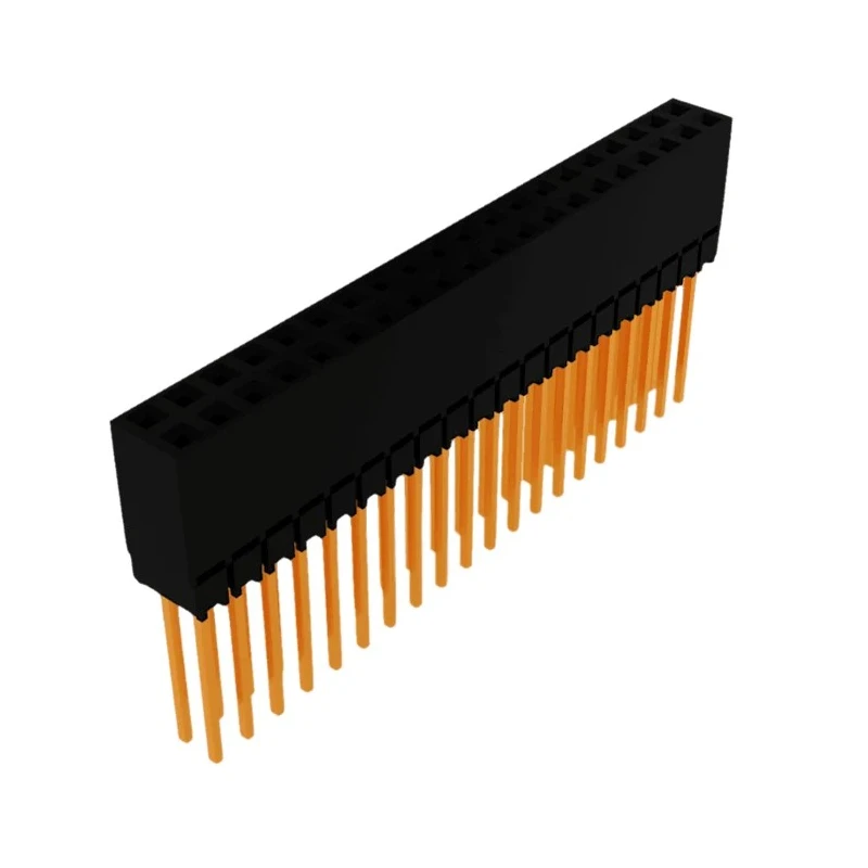 Samtec ESQ Series Vertical Through Hole PCB Socket, 40-Contact, 2 Row, 2.54 mm Pitch, 6.9A Current, Gold over Tin ESQ12039GD