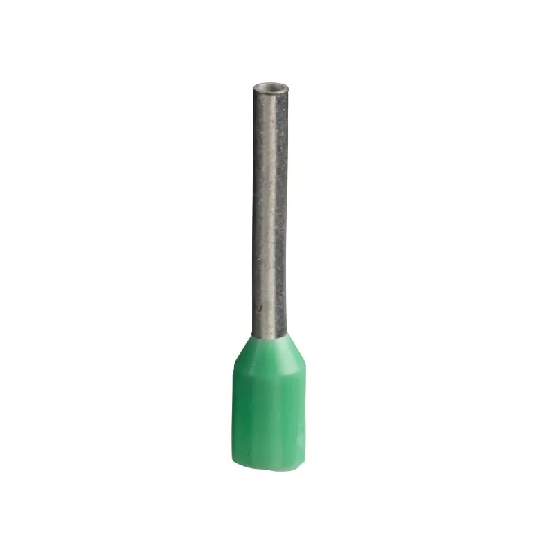 Schneider Electric Linergy DZ5 Insulated Crimp Bootlace Ferrule 1.2 mm Pin Diameter, 8.2 mm Pin Length, Green DZ5CE003