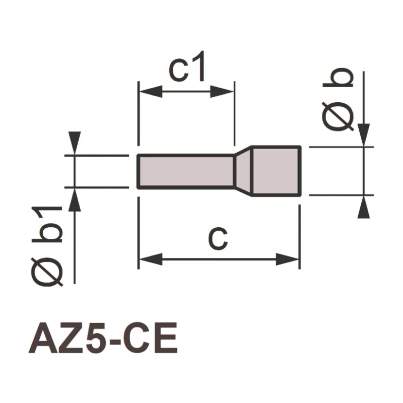 Schneider Electric Linergy AZ5 Insulated Crimp Bootlace Ferrule 1.8 mm Pin Diameter 8.2 mm Pin Length Red AZ5CE010