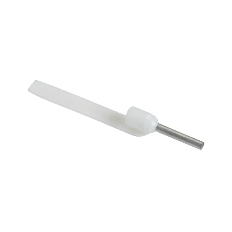 Schneider Electric Linergy DZ5 Insulated Crimp Bootlace Ferrule, 8 mm Pin Length, 1.3 mm Pin Diameter, White, 22 AWG DZ5CA005