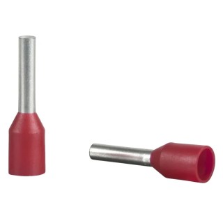 Schneider Electric Linergy DZ5 Insulated Crimp Bootlace Ferrule 1.6mm Pin Diameter 8.2mm Pin Length Red DZ5CE010