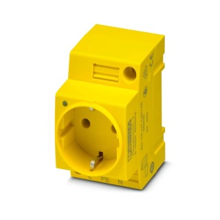 Phoenix Contact Plug Socket DIN Rail Mount Yellow 250VAC 16A 1068028