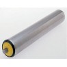 Interroll Stainless Steel Round Conveyor Roller Spring Loaded 50 mm Diameter x 500 mm Length, 10 mm Spindle 17XQNAAKAC - 500