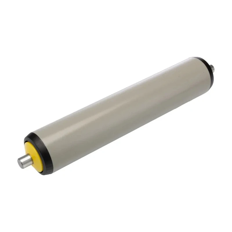 Interroll Plastic Round Conveyor Roller Spring Loaded 40 mm Diameter x 200 mm Length Zinc Plated Steel 11A3S40J14 - 200