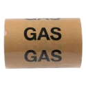 RS PRO Beige Polypropylene Vinyl Pipe Marking Tape with Pre-printed Text Gas, Width 150mm Length 33m 711-615