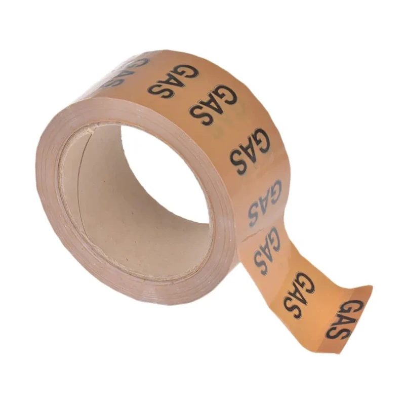 RS PRO Beige Polypropylene Vinyl Pipe Marking Tape, Pre-printed Text Gas, Width 50mm Length 33m 711-457
