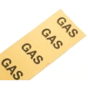 RS PRO Beige Polypropylene Vinyl Pipe Marking Tape, Pre-printed Text Gas, Width 50mm Length 33m 711-457