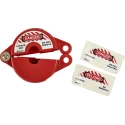 Brady Red Polypropylene Gate Valve Lockout, 1 Lock, 9.53 mm Shackle Diameter GATE VALVE LOCKOUTS GVLO 1-2.5 RED