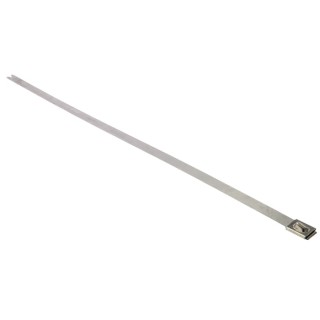 HellermannTyton Cable Tie Roller Ball 362 mm x 7.9 mm Metallic 316 Stainless Steel 111-94149 MBT14H-SS316-ML