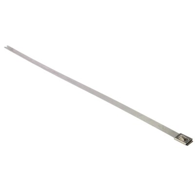HellermannTyton Cable Tie Roller Ball 362 mm x 7.9 mm Metallic 316 Stainless Steel 111-94149 MBT14H-SS316-ML